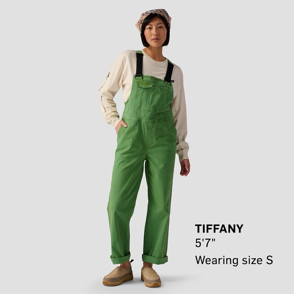 Stoic Venture Overalls Green Size Small NWOT